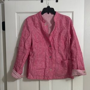 Pink Chicos Reversible Linen Jacket